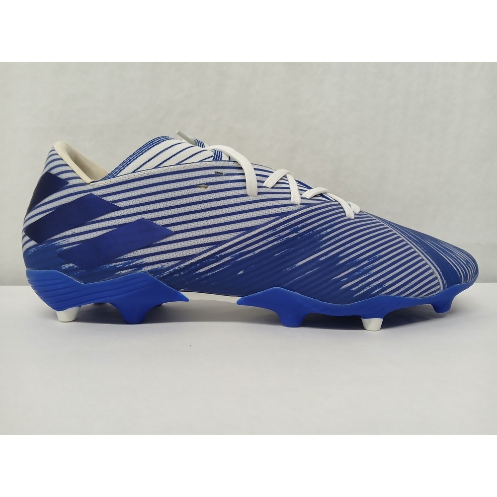 Adidas Men's Nemeziz 19.2 FG Soccer Cleats EG7222 Royal Blue White Sz 9 - Picture 3 of 10